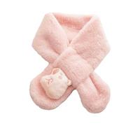 Alwodici Kids Scarf Winter Pink Scarf Wrap Cross Collar Children'S Cartoon Scarves Plush Warm Scarves With Capybara Girl Boy Baby Suitable For Winter, Outdoor Activities, Windproof And Cold Proof