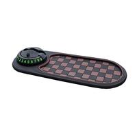 Alwodici Multifunctional Car Anti Slips Pad Vehicle-Mounted Anti-Slip Mat with Phone Holder Non Slip Cars Dashboard Mat With A Temporary Parking Number Rotating Car Phone Holder (Brown)