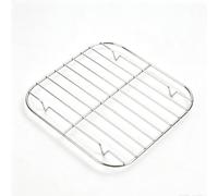 Alwodici Stainless Steel Cooling Rack 15.5cm Square Wire Grid Tray with Leg | 15.5cm Grill Racks With Feet, Multi-Use Metal Cooling Rack For Air Fryers Ovens, Ideal For Baking, Roasting And Draining