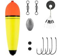 Alwonder 30g Mackerel Fishing Float Set for Mackerel Fishing Include Beads, Baitholder Hooks, Swivel and Float Stops Fully Accessories for Sea Cod or Predatory, 1 Pack
