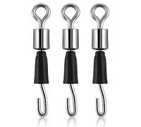 Alwonder 50pcs Quick Change Swivels for Feeder Method and Waggler Float Fishing Hook Length Swivel Connector Anti Line Spin and Tangles Quick Easy Change Hooklengths 13mm 4.4kg