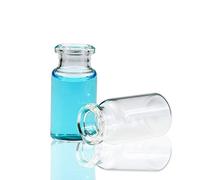 ALWSCI 10 mL Borosilicate Glass Clear Crimp Headspace Vial Flat Bottom, 20mm Crimp Top, Glass Headspace Vials for GC Headspace Analysis, Case of 100
