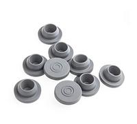 ALWSCI 100Pcs 20mm Rubber Butyl Stoppers Headspace Septa Mushroom Self Healing Injection Ports Solid Seal for Opening Mason Jar Lids, Grey