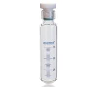 ALWSCI 75 ml Thick-Walled Vessels with PTFE Socket and O-Ring, 40 x 170 mm Clear Glass High Pressure Bottle with Graduation. 3.3 Borosilicate Glass, Rounded Base, 1 Set/Pack