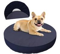 ALWZ-RDY Dog Bed Covers Replacement Washable for Round & Donut Dog Bed 100% Waterproof Dog Bed Sheets Soft & Noiseless Pet Bed Cover 36" x 36" x 10" Blue