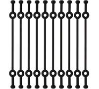 ALXCD Anti Slip Retainer Strap Compatible with SHOKZ OpenRun Pro 2/OpenRun Pro/OpenRun Mini/OpenSwim Pro/OpenMove/OpenComm2 Headphones, Silicone Non-Slip Ear Hook Strip Band 10 Pcs Black