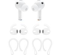 ALXCD Ear Hooks Compatible with Galaxy Buds 3 Pro Earbuds, 2+2 Pairs Sport Anti-Slip Eartips Replacement Silicone Earbud Hook Tips, Compatible with Galaxy Buds 3 Pro SM-630N 2+2 Pairs White
