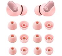 ALXCD Ear Tips Compatible with Beats Studio Buds+, S/M/L 3 Sizes 6 Pairs Soft Silicone Earbuds Tips Eartips Replacement, Compatible with Beats Studio Buds +, Cosmic Pink