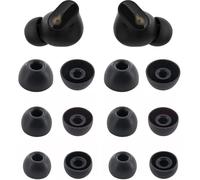 ALXCD Ear Tips Compatible with Beats Studio Buds, S/M/L 3 Sizes 6 Pairs Soft Silicone Earbuds Tips Eartips Replacement Tips, Compatible with Beats Studio Buds, Black