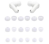 ALXCD Ear Tips Compatible with JBL Vibe Beam2 VibeBeam Earbuds, 9 Pairs S/M/L Sizes Replacement Soft Silicone Earbud Tips Eartips, Compatible with JBL VibeBeam 2 Vibe Beam 9 Pairs White