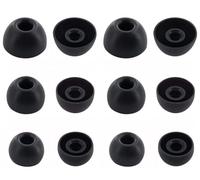 ALXCD Ear Tips Compatible with OnePlus Buds 4 / Nord Buds3 / Buds Pro 3 /Buds 3 Earbuds, S/M/L Sizes 6 Pairs Soft Silicone Tips Replacement Eartips, Compatible with OnePlus 6 Pairs Black