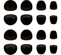ALXCD Ear Tips Compatible with Sennheiser Momentum in-Ear Earbud, XS/S/M/L 4 Sizes 8 Pair Soft Silicone Replacement Eartips Ear Adapters, Compatible with Momentum in-Ear (8 Pairs/Black)
