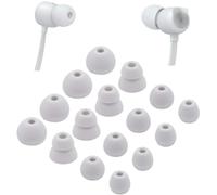 ALXCD Ear Tips Replacement for Beats Flex Wireless Earphones, S/M/L/D 4 Sizes 8 Pairs Soft Silicone Eargel Earbuds Tips, Fit for Beats Flex, 8 Pairs (Gray)