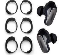 ALXCD Ear Wings Compatible with Skullcandy Method 360 ANC Earbuds, 3 Pairs S M L Sizes Soft Silicone Replacement Earhook, Compatible with Skullcandy Method 360 3 Pairs Black