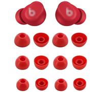 ALXCD Eartips Compatible with Beats Solo Buds, S/M/L 3 Sizes 6 Pairs Soft Silicon Earbuds Tips Replacement Silicone Ear Tips, Compatible with Beats Solo Buds, Red