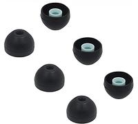 ALXCD Eartips Compatible with Sony WF-1000XM4 Earbuds, 3 Pairs Soft Silicone Ear Tips, Black