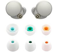 ALXCD Eartips Compatible with Sony WF-1000XM4 Earbuds, 3 Pairs Soft Silicone Ear Tips, Sound Isolating, Reusable, White