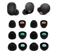 ALXCD Eartips Compatible with Sony WF-1000XM6 WF-1000XM5 WF-1000XM4, S/M/L 3 Sizes 6 Pairs Soft Silicone Ear Tips Earbuds Tips, Compatible with Sony WF-1000XM4 WF-1000XM5 WF-1000XM6 6 Pairs Black