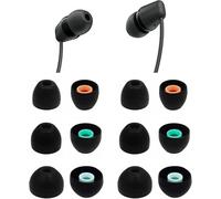 ALXCD Eartips Compatible with Sony WF-C100 C510 C710 Earbuds, S/M/L 3 Sizes 6 Pairs Soft Silicone Ear Tips Replacement Earbuds Tips, Compatible with Sony WF-C710 C510 C100 6 Pairs Black