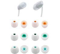 ALXCD Eartips Compatible with Sony WF-C100 C510 C710 Earbuds, S/M/L 3 Sizes 6 Pairs Soft Silicone Ear Tips Replacement Earbuds Tips, Compatible with Sony WF-C710 C510 C100 6 Pairs White