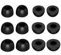 ALXCD Foam Ear Tips Compatible with OnePlus Buds 4 / Nord Buds3 / Buds Pro 3 /Buds 3 Earbuds, S/M/L Sizes 6 Pairs Soft Memory Foam Tips Replacement Eartips, Compatible with OnePlus 6 Pairs Black