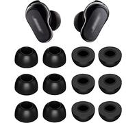 ALXCD Foam Eartips Compatible with Bose QuietComfort Earbuds II 2022 New, 6 Pairs L Sizes Soft Memory Foam Ear Tips, Compatible with Bose QuietComfort Earbuds ii 2022, Black L