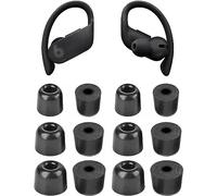 ALXCD Memory Foam Ear Tips for Powerbeats Pro Headphones - 6 Pairs S/M/L 3 Sizes Soft Earbuds Replacement - Compatible With PB Pro - Black