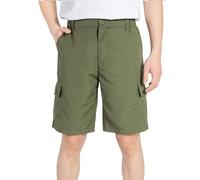 ALXHUTE Boys Lightweight Cargo Shorts Kids Quick Drying Adjustable Waist School Summer Bermuda Short Army Green 9-10 Years Size 150