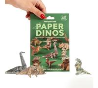 Alxjejo Cute DIY Dinos Origami Kit - 35 Sheets Origami Paper to Fold 3D Dinos Figures,Fun Animal Paper Crafting,Desk Decor & Gift for Dinos Lover Adults Kids ( Dinos ,35 Sheets )