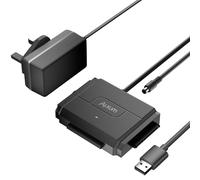 Alxum IDE and SATA to USB 3.0 Adapter for 2.5 / 3.5 inch IDE & SATA HDD/SSD | Hard Drive Reader for 5.25" IDE Optical Drive,Read & Write 3 Drives,Plug & Play, 5Gbps,Tool-Free with 12V/2A Power Supply