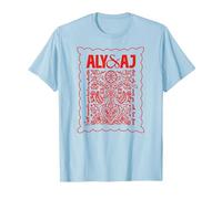 Aly & AJ with Love from Handkerchief T-Shirt, Men, Baby Blue, X-Large