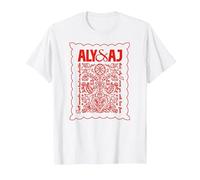 Aly & AJ with Love from Handkerchief T-Shirt, Men, White, Medium