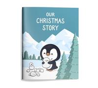 ALY LOU Christmas Activity Book for Loved Ones - Hand-Drawn Memory Journal Fill-in Prompts, Handmade Present, Perfect for Family & Friends (Christmas Story - Fill In The Blanks)