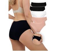 ALYA Premium Underwear for Women, Organic Cotton, Mid-Rise Women’s Knickers, Breathable Pants for Ladies, Multipack, Comfortable, Stretchable Ladies’ Panties (S...3XL)