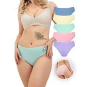 ALYA Premium Underwear for Women, Organic Cotton, Mid-Rise Women’s Knickers, Breathable Pants for Ladies, Multipack, Comfortable, Stretchable Ladies’ Panties (S...3XL)