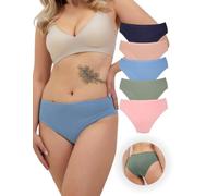 ALYA Premium Underwear for Women, Organic Cotton, Mid-Rise Women’s Knickers, Breathable Pants for Ladies, Multipack, Comfortable, Stretchable Ladies’ Panties (S...3XL)