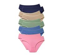 ALYA UNDERWEAR Girl's Knickers, Cotton Kids Panties, Soft and Comfortable Girl Briefs (Pack of 10 Multicolor X14)