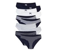 ALYA UNDERWEAR Girl's Knickers, Cotton Kids Panties, Soft and Comfortable Girl Briefs (Pack of 10 Navy Blue - Printed X21)