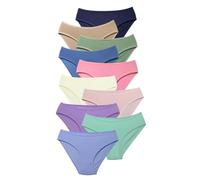 ALYA UNDERWEAR Girl's Knickers, Cotton Kids Panties, Soft and Comfortable Girl Briefs (Pack Of 10, X16, 3-4 Years)