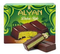 Alyan Dubai Chocolate Bar Pistachio Kunafa - Authentic UAE Milk Chocolate 100g | Cream-Filled Luxury Treat with Kadayif Kataifi | Viral Gourmet Gift Snack for Kids, Family & Friends (1 pack)