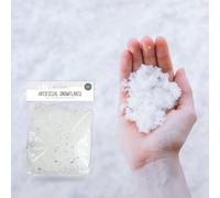 ALYAR Christmas Fake Snow Party Decoration Fake Snow White Artificial Snow Winter Fake Snow Christmas Tree Snowflakes Plastic Artificial Snowflake Table Decoration Snowflakes (Pack of 100g)