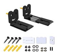Alyphyly Adjustable Soundbar Mount, Universal Sound Bar Wall Brackets fit for Samsung, Bose, Vizio, LG, Sony, JBL, Sonos and More Sound bar Mounts, Length Adjustable 3.4''-5.2''