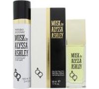 Alyssa Ashley Musk Gift Set 50ml EDT + 100ml Perfumed Deodorant Spray