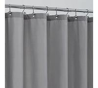 ALYVIA SPRING Extra Long Fabric Shower Curtain Liner Waterproof - 72" x 84", Soft & Lightweight XL Shower Curtain with 3 Magnets, Machine Washable - 72x84, Grey