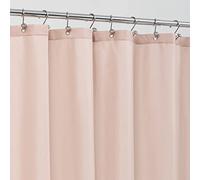 ALYVIA SPRING Pink Shower Curtain Liner Fabric with 3 Magnets - Waterproof Soft Hotel Quality Cloth Shower Curtain for Bathroom, Light-Weight & Machine Washable - Standard Size 72x72, Blush Pink