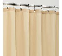 ALYVIA SPRING Waterproof Fabric Shower Curtain Liner with 3 Magnets - Hotel Quality Soft Cloth Shower Liner, Light-Weight & Machine Washable - Standard Size 72x72, Khaki