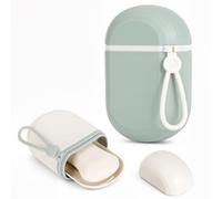 Alyvisun 2 Pack Travel Soap Case, Portable Soap Box with Lid and Drain Tray