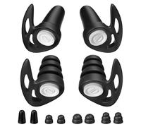 Alyvisun 2 Pair Noise Cancelling Ear Plugs for Sleep with Portable Storage Cases, Reusable Silicone Sleeping Ear Plugs and Ultra Soft Foam Earplugs in Different Sizes, Max 25dB