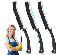 Alyvisun 3 Pack Hard Bristle Crevice Tool Gap, Thin Cleaning Brush for Door Tracks, Window Grooves, Kitchen, Black, 3PCS