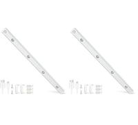 Alyvisun 60CM Rechargeable LED Under Cabinet Light [Cat Eye Hill Corrugated Illumination] with Motion Sensor- Magnetic Installation, 3 Adjustable Colour Temperatures & Stepless Dimming (Pack of 2)